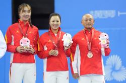 全(quán)运会｜网球——女子双打颁奖仪式