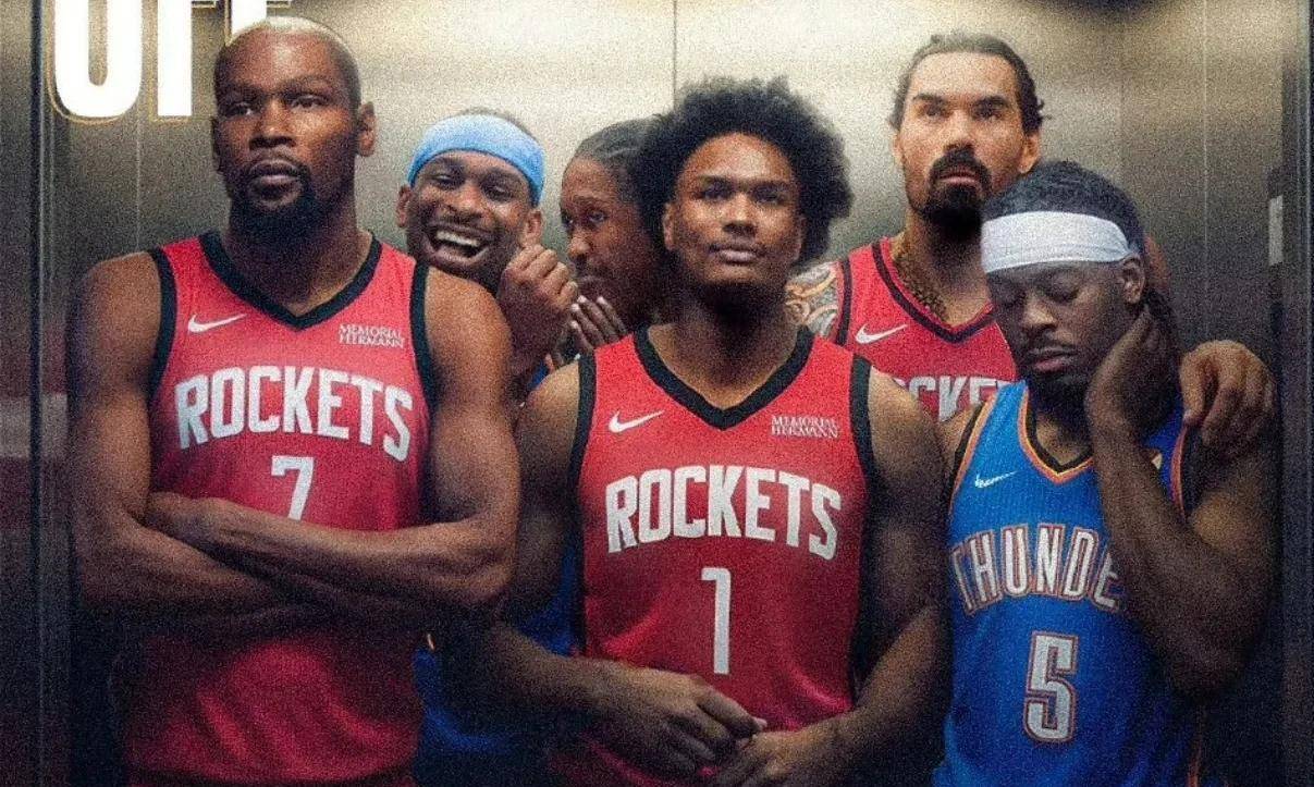 湖人祭出死亡五大阵容！杜兰特见证雷霆冠军庆典，火箭有挑战冠军底气