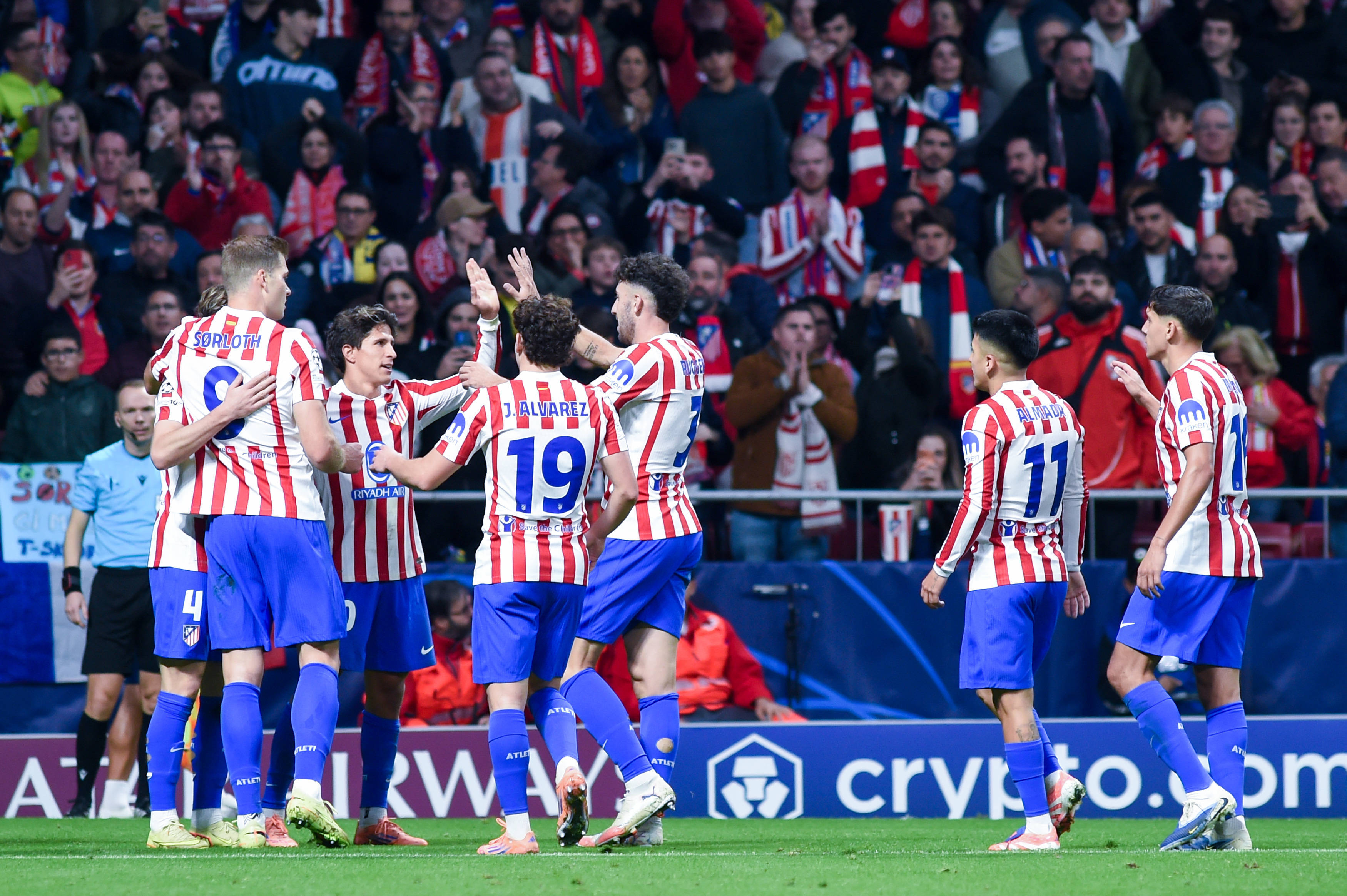 （体育）足球——欧冠：马德里竞技胜圣吉罗斯联合